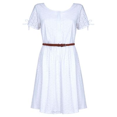 Ivory broderie anglaise day dress